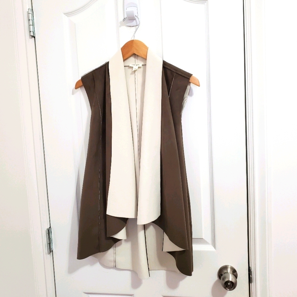 Tribal Jeans Vegan Suade Waterfall Vest
